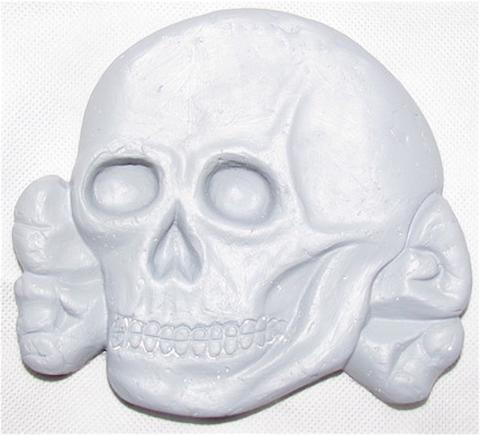 WW2 GERMAN NAZI WAFFEN SS TOTENKOPF **POST WAR** LARGE DISPLAY SKULL 