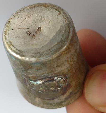 WW2 GERMAN NAZI WAFFEN SS TOTENKOPF RELIC FOUND SHOOTER CUP