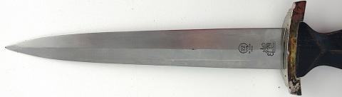 WW2 GERMAN NAZI WAFFEN SS TRANSITIONAL DAGGER BY RZM & SOLINGEN WITH NICE BLADE CONDITION