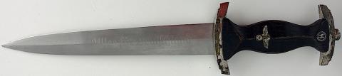 WW2 GERMAN NAZI WAFFEN SS TRANSITIONAL DAGGER BY RZM & SOLINGEN WITH NICE BLADE CONDITION