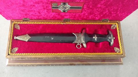 WW2 GERMAN NAZI WAFFEN SS UNIQUE SS DAGGER CASE SPECIAL GIFT FOR OFFICER'S WEDDING