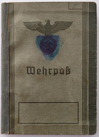 WW2 GERMAN NAZI WEHRMACHT SOLDIER WEHRPASS ID BOOK