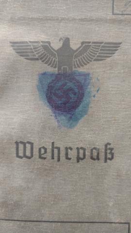 WW2 GERMAN NAZI WEHRMACHT SOLDIER WEHRPASS ID BOOK