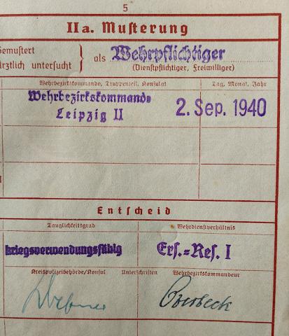 WW2 GERMAN NAZI WEHRMACHT SOLDIER WEHRPASS ID BOOK
