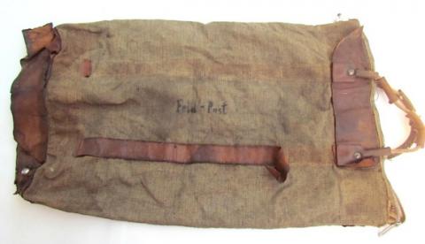 WW2 GERMANY LARGE FELDPOST letters courrier mail BAG STAMPED THIRD REICH EAGLE and swastika RARE