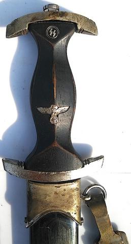 WW2 GERMANY NAZI WAFFEN SS DAGGER WITH LEATHER HANGER LOOP
