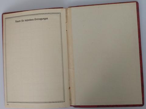 WWII GERMAN NAZI DAF membership book of German Labour Front WITH LOT OF ENTRIES - STAMPS