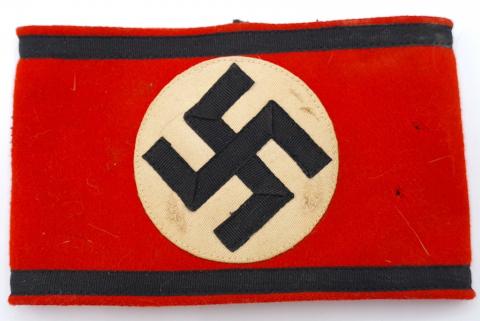 Allegemeine SS Waffen SS swastika tunic armband cloth RZM tag uniform cotton original