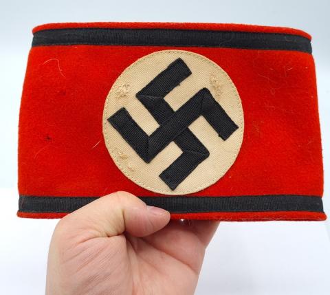 Allegemeine SS Waffen SS swastika tunic armband cloth RZM tag uniform cotton original
