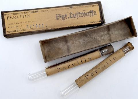 Pervitin tube original case crystal meth drug third reich adolf hitler for sale