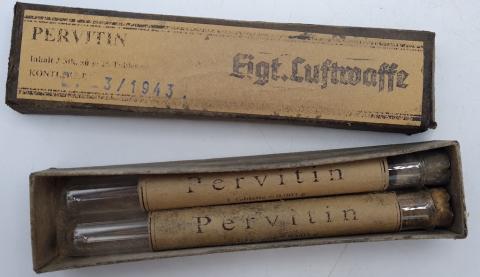 Pervitin tube original case crystal meth drug third reich adolf hitler for sale