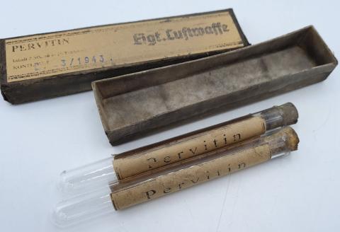 Pervitin tube original case crystal meth drug third reich adolf hitler for sale