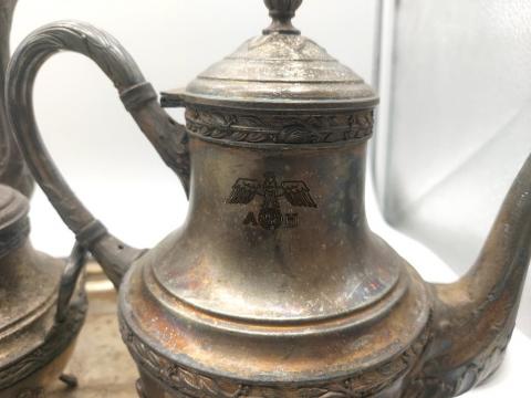 Berghof ruins AH monogram Adolf Hitler personal silverware original for sale a vendre