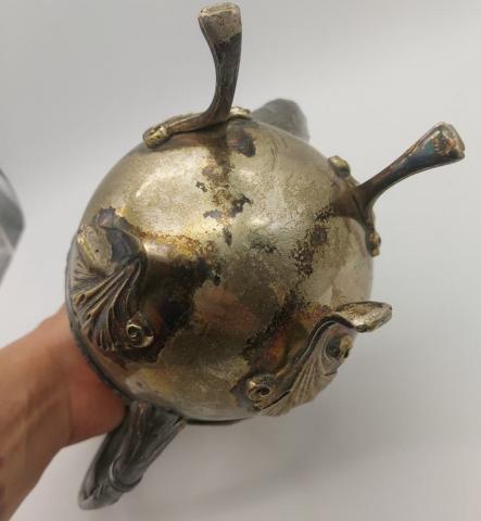 Berghof ruins AH monogram Adolf Hitler personal silverware original for sale a vendre