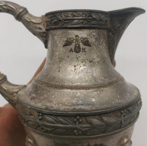 Berghof ruins AH monogram Adolf Hitler personal silverware original for sale a vendre