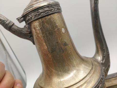 Berghof ruins AH monogram Adolf Hitler personal silverware original for sale a vendre