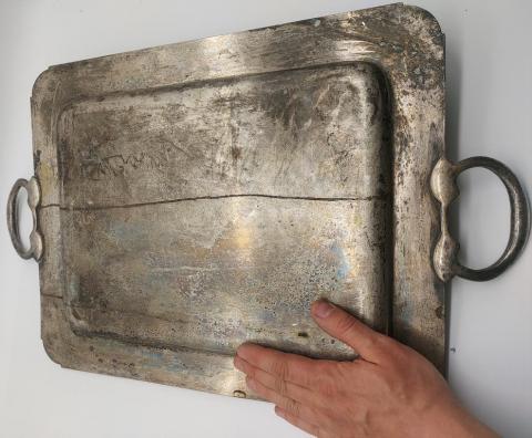Berghof ruins AH monogram Adolf Hitler personal silverware original for sale a vendre