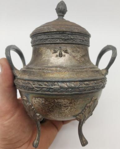 Berghof ruins AH monogram Adolf Hitler personal silverware original for sale a vendre