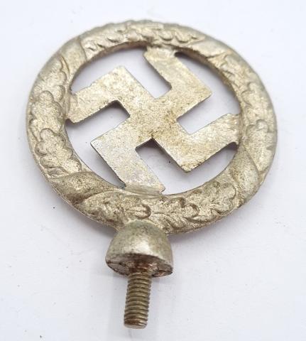 Early swastika metal pole top of flag ww2 german nazi third reich nsdap