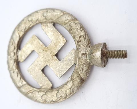 Early swastika metal pole top of flag ww2 german nazi third reich nsdap