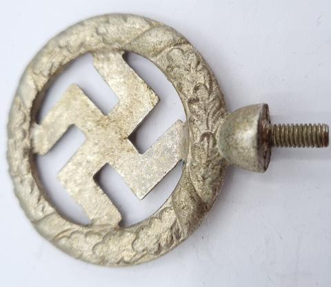 Early swastika metal pole top of flag ww2 german nazi third reich nsdap