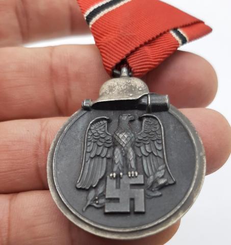 EASTERN FRONT WINTER BATTLE MEDAL PARADE MOUNTED SS WH