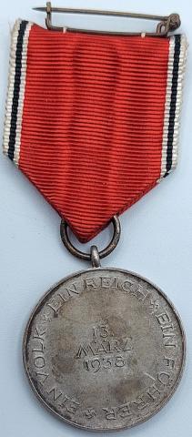 German 1938 Commemorative Sudetenland Medal award in nice case