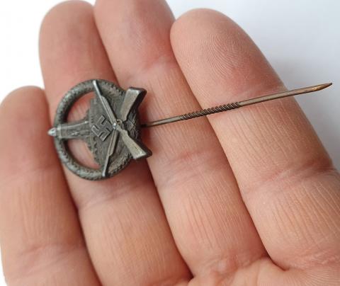  GERMAN SHOOTING BADGE with Wreath HJ hitler youth stickpin stick pin