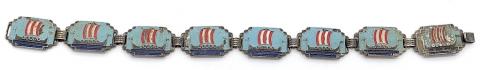 GERMANY PATRIOTIC JEWELRY VIKING SHIPS BRACELET WORN BY WAFFEN SS NORDICS AND HITLER YOUTH