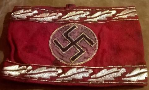 HIGH RANK GENERAL OFFICE NSDAP ADOLF HITLER REICH TUNIC ARMBAND ORIGINAL