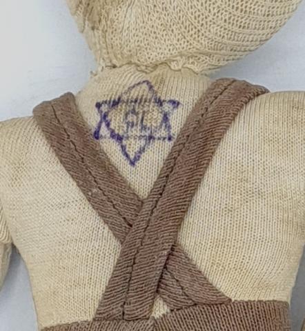HOLOCAUST GHETTO STAR OF DAVID JEWISH KID PUPPET TOY shoa artifact