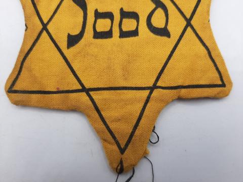 HOLOCAUST RARE WORN JOOD HOLLAND STAR OF DAVID JEW JEWISH ORIGINAL FOR SALE