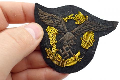 Luftwaffe pilot tunic patch with third reich eagle and swastika