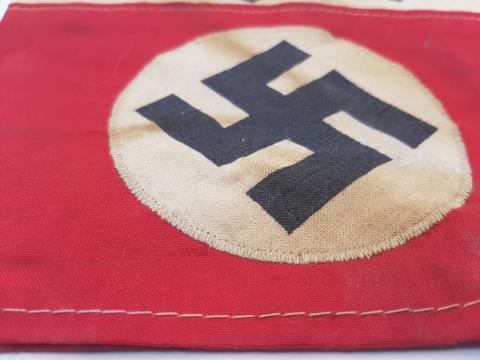 RARE NSDAP THIRD REICH ORG. TODT TUNIC ARMBAND SWASTIKA ENGINEER