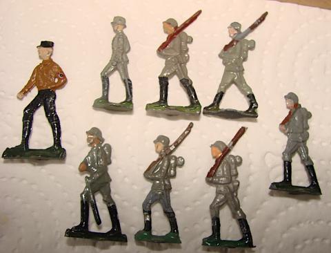  SA WAFFEN SS TOY FIGURINE ORIGINAL HJ HITLER YOUTH FIGURINE TIN ELASTOLIN LINEOL