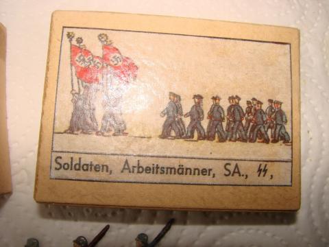  SA WAFFEN SS TOY FIGURINE ORIGINAL HJ HITLER YOUTH FIGURINE TIN ELASTOLIN LINEOL