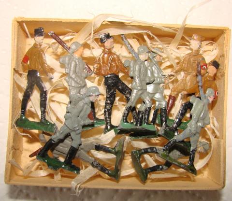  SA WAFFEN SS TOY FIGURINE ORIGINAL HJ HITLER YOUTH FIGURINE TIN ELASTOLIN LINEOL