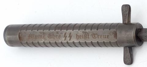 WAFFE SS KNIFE DAGGER  CASE MOTTO Meine ehre heisst treue TOTENKOPF HONOUR HIMMLER ROHM