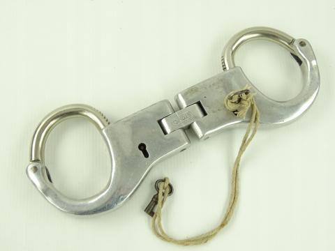 Waffen SS Gestapo Berlin Police Handcuffs prison prisoner pow original for sale