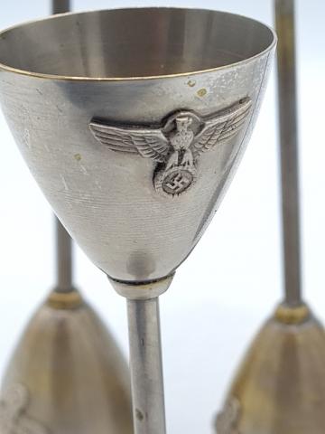 SA NSDAP HITLER SILVERWARE LARGE CUP WITH THIRD REICH EAGLE
