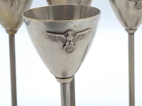 SA NSDAP HITLER SILVERWARE LARGE CUP WITH THIRD REICH EAGLE