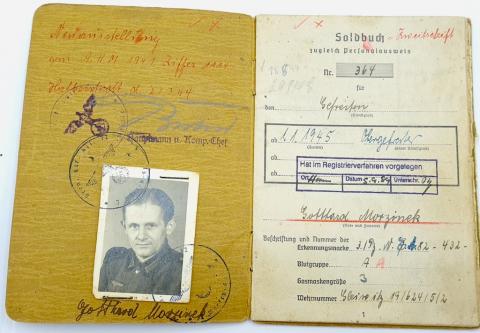 soldbuch wehrpass wehrmacht kriegsmarine waffen ss concentration camp id