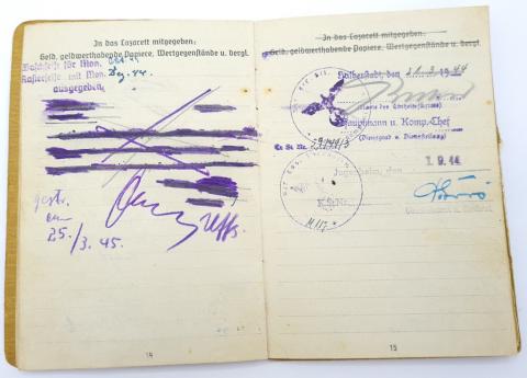 soldbuch wehrpass wehrmacht kriegsmarine waffen ss concentration camp id