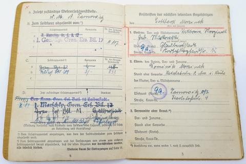 soldbuch wehrpass wehrmacht kriegsmarine waffen ss concentration camp id