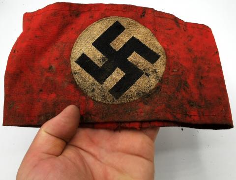 THIRD REICH BROWN SHIRTS NSDAP TUNIC REMOVED ARMBAND ATTIC FOUND