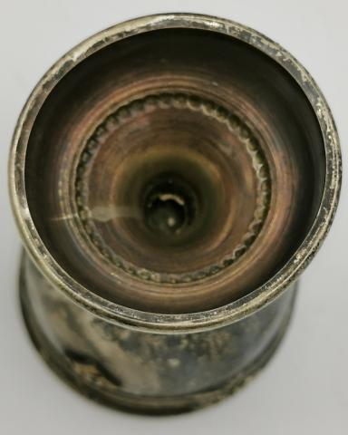 WAFFEN SS MEMBERSHIP SUPPORTER SILVERWARE VODKA CUP WITH SS RUNES & SWASTIKA