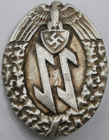 WAFFEN SS SPORTS AWARD BADGE III REICH EAGLE SS RUNES SWASTIKA - BY RZM