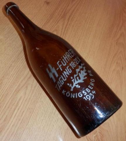 WAFFEN SS WINE BOTTLE SS-Führer Tagung Königberg 1934