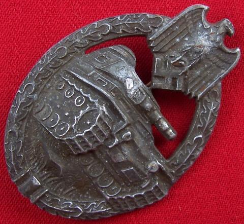 Wehrmacht Waffen SS panzer badge medal award assmann a&s original for sale