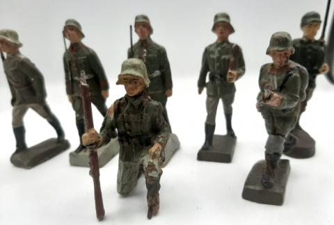 1930s WAR TOYS LINEOL FIGURINE SOLDIERS WEHRMACHT ARMY GERMANY